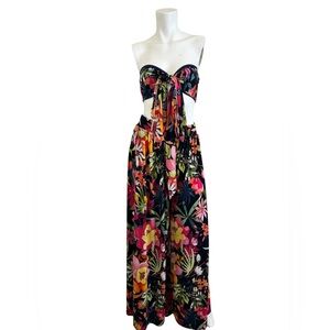 2 piece Floral Strapless Set